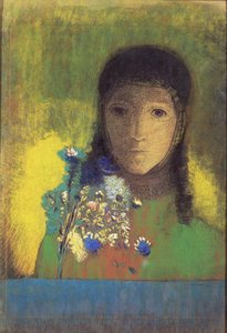 Frau mit Wildblumen, 1895-1900